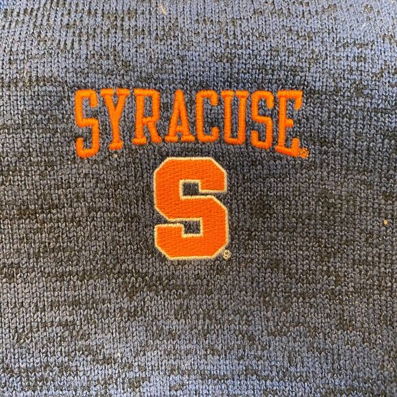 Syracuse University Womens 1/4 Zip Pullover Sweatshirt Small Blue & Black - Picture 6 of 8